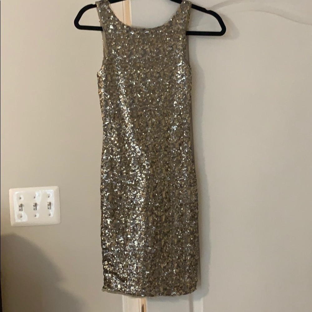 Zara Gold Sequin Dress